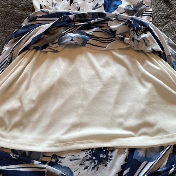 5 for $15  Beautiful blue flowered maxi dress - Picture 5 of 5